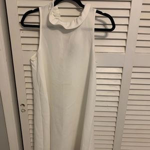Pomander Palace White ruffle collar swing dress